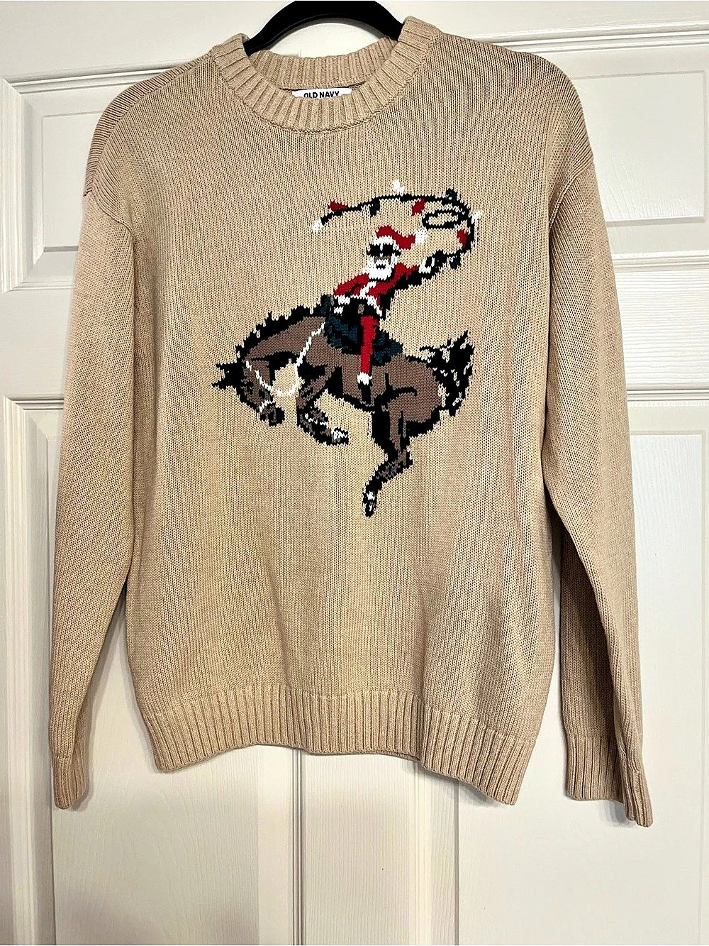 Old Navy Oversized Crew-Neck Sweater for Boys 14-16/ Holiday Graphic Sweater Hol